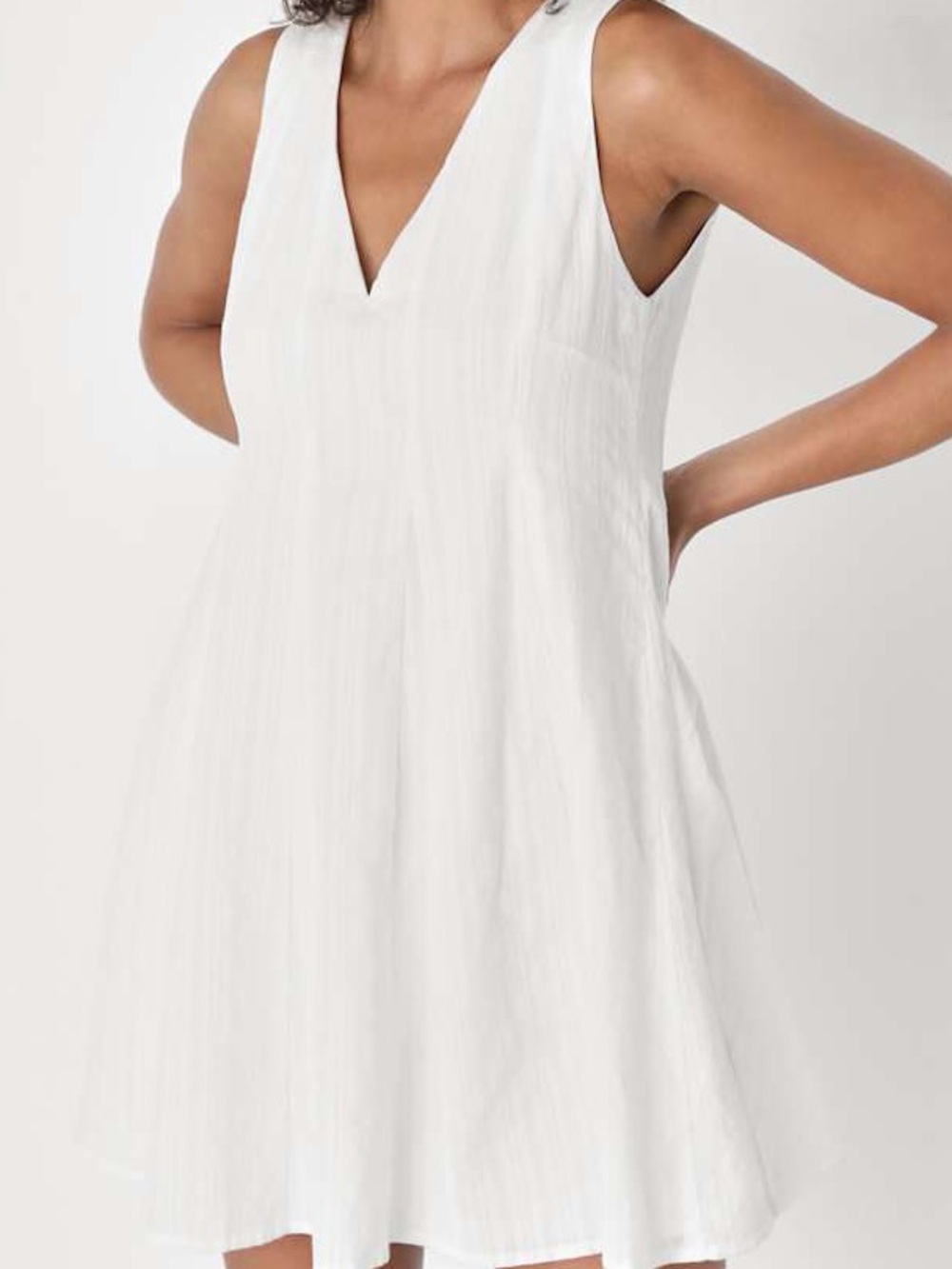 Lulus Charming Perfection White Tie-Back Mini Shift Cotton Dress - Picture 14 of 14